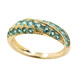 Gouden ring met AAA Zambia smaragden (de Melo)