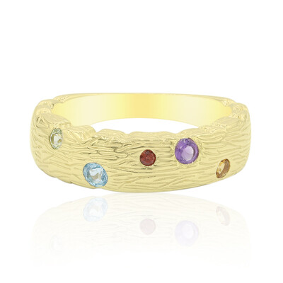 Zilveren ring met een Zwitsers-blauwe topaas