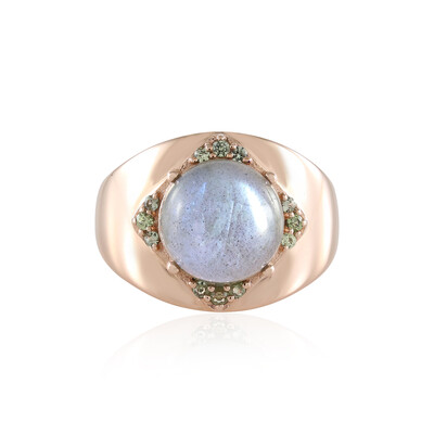 Zilveren ring met een Groene Minary Labradoriet (KM by Juwelo)