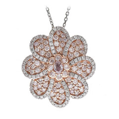 Gouden halsketting met een I1 Roze Diamant (CIRARI)