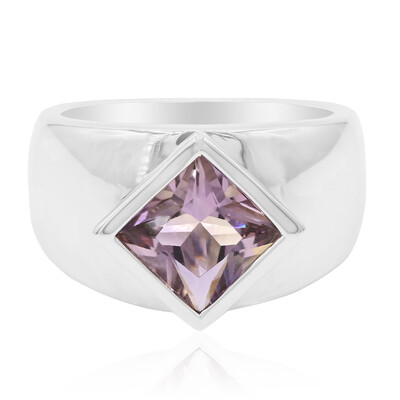 Zilveren ring met een ametrien