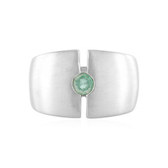 Zilveren ring met een Russische smaragd (de Melo)
