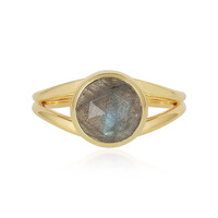 Zilveren ring met een labradoriet