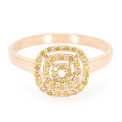 Zilveren ring met Fancy diamanten