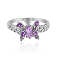 Zilveren ring met een lavendel amethist