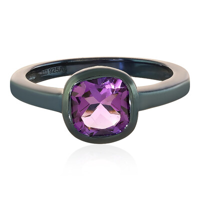 Zilveren ring met een amethist