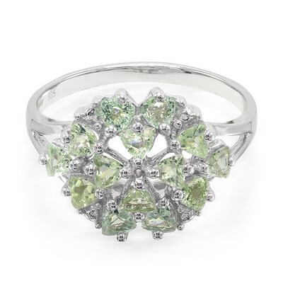 Zilveren ring met Paraiba toermalijnen