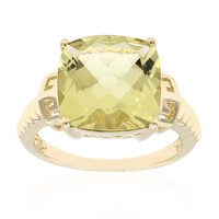 Gouden ring met een limoen citrien