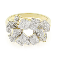 Zilveren ring met diamanten