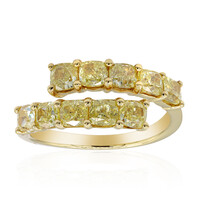 Gouden ring met gele S12 diamanten (CIRARI)