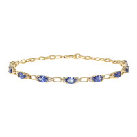 Gouden armband met AAA tanzanieten (CIRARI)