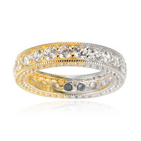 Zilveren ring met zirkonen