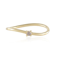 Gouden ring met een SI2 Champagne Diamant