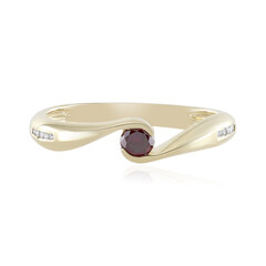 Gouden ring met een SI2 Roze Diamant (de Melo)