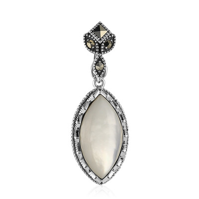 Zilveren hanger met een parelmoer (Annette classic)