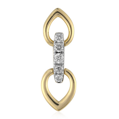 Gouden hanger met een IF Diamant (D) (Annette)