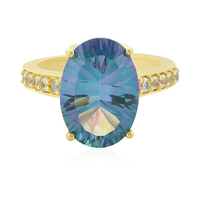 Zilveren ring met een Oceaan Kwarts