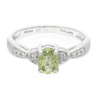Zilveren ring met een Paraiba toermalijn