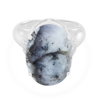 Zilveren ring met een dendrieten agaat