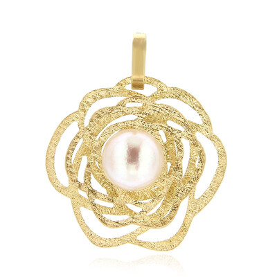 Gouden hanger met een zoetwater kweekparel