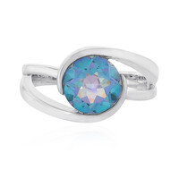 Zilveren ring met een Oceaan Kwarts