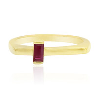 Zilveren ring met een Madagaskar Robijn