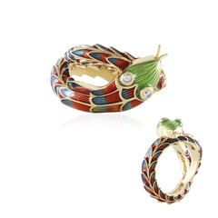 Zilveren ring met zirkonen (Adela Silber)