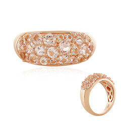 Zilveren ring met morganieten