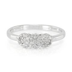Zilveren ring met zirkonen