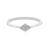 Zilveren ring met I1 (I) Diamanten