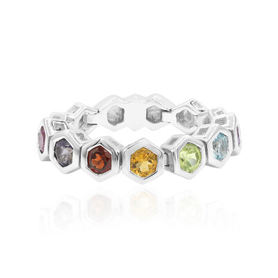 Zilveren ring met een amethist