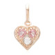 Zilveren hanger met Padparadscha saffieren