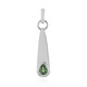 Zilveren hanger met een Groene Tuléar Saffier (Pallanova)