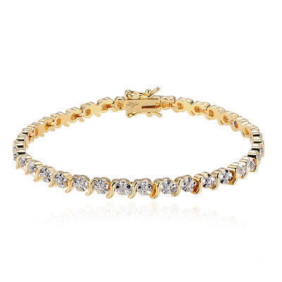 Messingen armband met een I3 (I) Diamant (Juwelo Style)