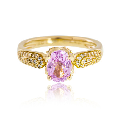 Gouden ring met een AAA Braziliaanse kunziet (de Melo)
