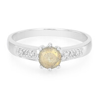 Zilveren ring met een spectroliet
