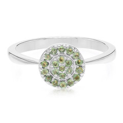 Zilveren ring met alexandrieten