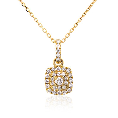 Gouden halsketting met een Loepzuivere (F) Diamant (LUCENT DIAMONDS)