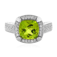 Zilveren ring met een Jilin Peridoot