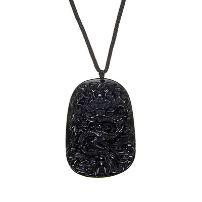 Halsketting met een obsidiaan