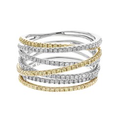 Gouden ring met I1 (H) Diamanten (CIRARI)