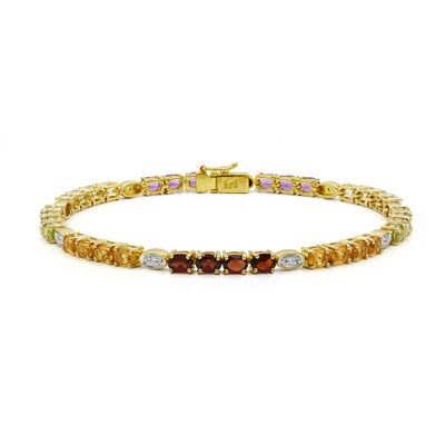 Zilveren armband met Mozambique granaten