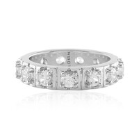 Zilveren ring met zirkonen