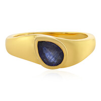 Zilveren ring met een Madagaskar Blauwe Saffier