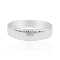 Zilveren herenring met een PK (I) Diamant