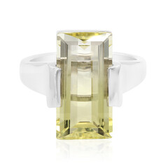 Zilveren ring met een Amazone-kwarts