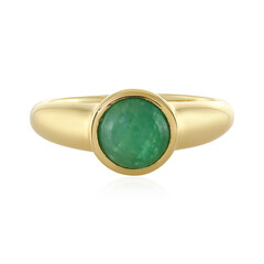 Zilveren ring met een Socoto smaragd