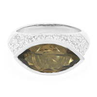 Zilveren ring met een rookkwarts