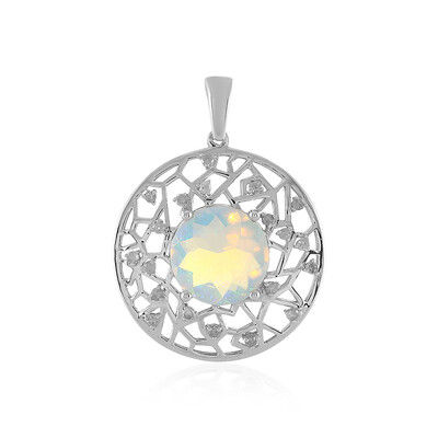 Gouden hanger met een Welo-opaal (Ornaments by de Melo)