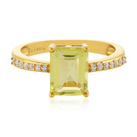 Zilveren ring met een Limoen Kwarts
